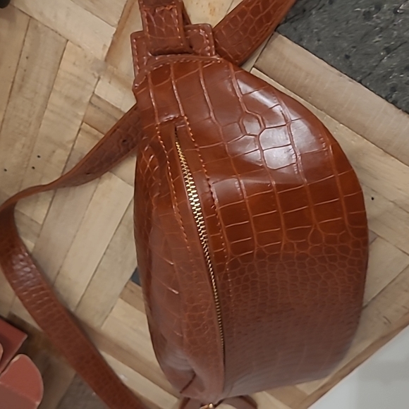 . Handbags - Faux croc leather